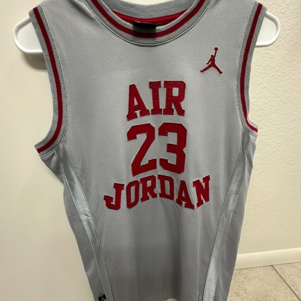 Bundle of Jordan Kids Air 23 Jersey Set - Gray and Black - Picture 2 of 11